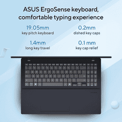ASUS Vivobook 16 Thin and Light Laptop | Intel Core Ultra 5 225H | 16 GB | 512 GB | Windows 11 Home | Quiet Blue | X1607CA-MB349WS