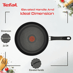Tefal Delicia Fry Pan | 24 cm | Greyish Black