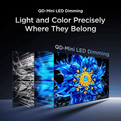 TCL QD-Mini LED Dimming & QLED 4K Super Ultra HD Smart Google TV | 215.9 cm (85 inch) | Black | 2026 Model | 85P8L