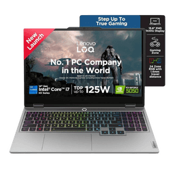 Lenovo LOQ Gaming Laptop | Intel Core i7 14700HX | 16GB | 512GB | Luna Grey | 83JE01KLIN