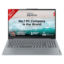 Lenovo IdeaPad Slim 3 Thin and Light Laptop | Ryzen 7 5825U | 16GB | 512GB | 	Arctic Grey | 82XM01C9IN