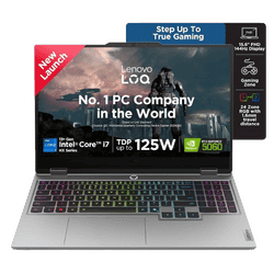 Lenovo LOQ Gaming Laptop | Intel Core i7 | 16 GB | 1 TB | Windows 11 Home | Luna Grey | 83JE019WIN