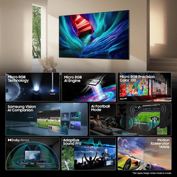 Samsung 4K Micro RGB Vision AI Smart TV | 140 cm ( 55 Inch ) | Slate Black | MRA55R85HAULXL