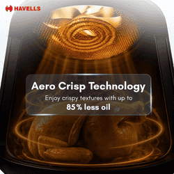 Havells Prolife Vista Digital Air Fryer | 4.2 L | 1350 W | Black