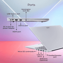 Acer Aspire 3 Intel Core i3 Thin and Light Laptop | 8 GB | 500 GB | Silver | UN.34YSI.01X