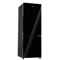 Haier  Frost Free  Bottom Mount Refrigerator | 237 L | 2 Star | Black | HRB-2872EKGA-P