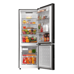 Haier  Frost Free  Bottom Mount Refrigerator | 237 L | 2 Star | Black | HRB-2872EKGA-P