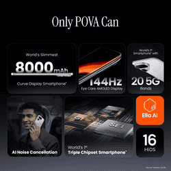 Tecno Pova curve 2 5G | 8 GB | 128 GB | Mystic Purple | NM