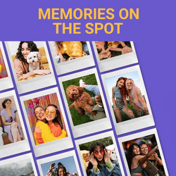 Fujifilm Instax Mini SE Fun Pack Instant Camera with 10 Shots | Purple