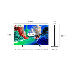 TCL P series QLED 4K Super Ultra HD Smart Google TV | 165.1 cm ( 65 Inch ) | 2026 Model | Black | 65A400