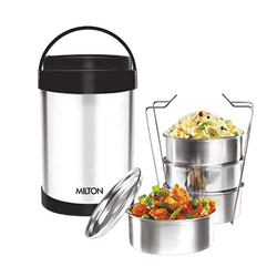 Milton Royal Tiffin 4 Lunch Box | Silver