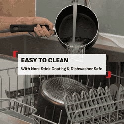Tefal Day by Day Sauce Pan | Glass Lid | Titanium Non Stick Coating | 18 Cm