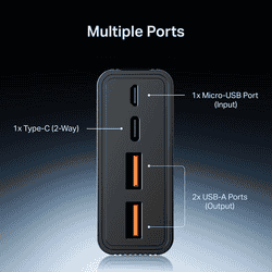 boAt Energyshroom Turbo Super Fast Charging Power Bank | 20000 mAh | 35 W | Onyx Black | PB435