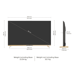 Vu Masterpiece Frame Series 4K QLED TV | 164 Cm ( 65 Inch ) | 2025 Model | 65MASTERPIECE