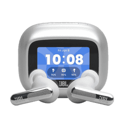 JBL Live Beam 4 True Adaptive Noise Cancelling Earbuds | Silver | JBLLIVEBEAM4SIL