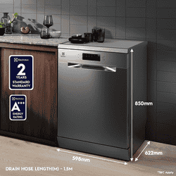 Electrolux Free Standing Dishwasher | 14 Place Settings | ESM48310SX