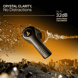 boAt Nirvana Crystl ANC TWS EarBuds | Yellow Pop
