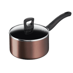 Tefal Day by Day Sauce Pan | Glass Lid | Titanium Non Stick Coating | 18 Cm