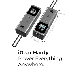 iGear Hardy Power Bank | Fast and Safe Charging | 20000 Mah | 100 W