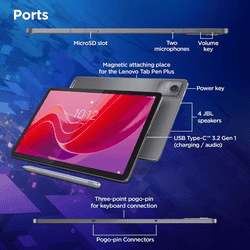 Lenovo Idea WiFi + 5G Tab | 27.94 cm (11 inch) | 256 GB | 8 GB RAM | Luna Grey | ZAFM0706IN | NM