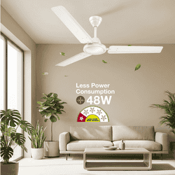 Havells REO Vaayu Ceiling Fan | 1200mm | Elegant White