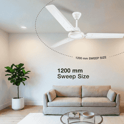 Havells REO Vaayu Ceiling Fan | 1200mm | Elegant White