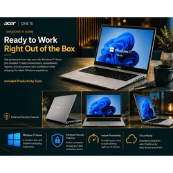 Acer AO15 41M G2 Laptop | AMD Ryzen 3 7320U | 8 GB | 256 GB | Windows 11 Home | Silver | UN.37DSI.003