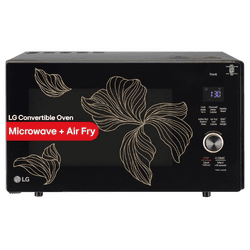 LG Convertible Microwave Oven with Air Fry | Charcoal Lighting Heater | 28 L | Black | MJEN286UGWF