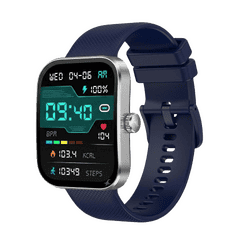 Fastrack Revolt FS3 Smart Watch | Silver and Dark Blue