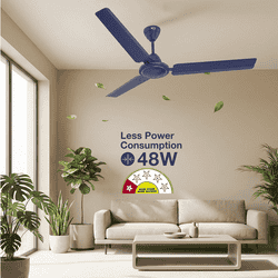 Havells REO Vaayu Ceiling Fan | 1200mm | Matt Blue
