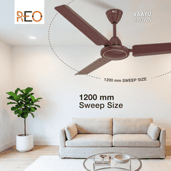 Havells REO Vaayu Ceiling Fan | 1200mm | Brown