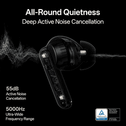 Oppo Enco Air5 Pro True Wireless Noise Cancelling Earbuds | Matte Black | ETEL1