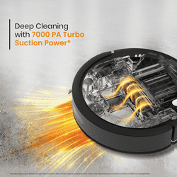 Eureka Forbes Smartclean with Home Mapping Dyno Robotic Vacuum Cleaner | Black