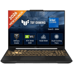 Asus TUF F16 Gaming Laptop | Intel Core 5 205H | 16 GB | 512 GB | Windows 11 Home | Mecha Gray | FX607VJR-TU325WS