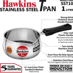 Hawkins Stainless Steel Tpan | 1 L | SST10