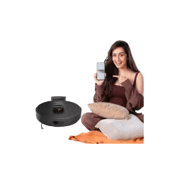 Eureka Forbes Smartclean with Home Mapping Dyno Robotic Vacuum Cleaner | Black