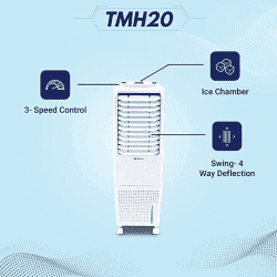 BAJAJ 20 L Tower Air Cooler TMH20 480110 | White