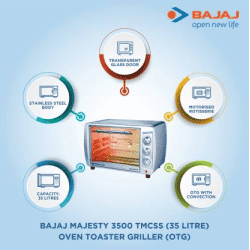 BAJAJ 35-Litre Oven Toaster Grill (OTG) | Stainless Steel