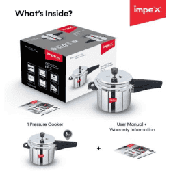 Impex EP Induction Base Pressure Cooker | Stainless Steel