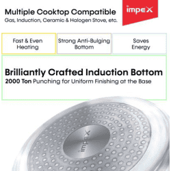 IMPEX ECO Induction Bottom Pressure Cooker | 5 L | Aluminium