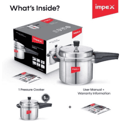 IMPEX ECO Induction Bottom Pressure Cooker | 5 L | Aluminium