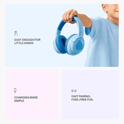 boAt Sailor Play Kids Wireless Headphone | Shark Blue