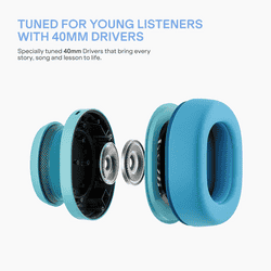 boAt Sailor Play Kids Wireless Headphone | Shark Blue