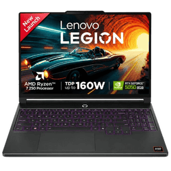 Lenovo Legion 5 Gaming Laptop | AMD Ryzen 7 250 | 16 GB | 512 GB | Windows 11 Home | Eclipse Black | 83Q7009JIN