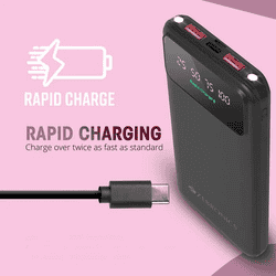 Zebronics MB10000S10 Pro Power Bank | 10000 mAh | Black