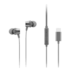 Lenovo 300 USB C Wired In Ear Headphone | Grey