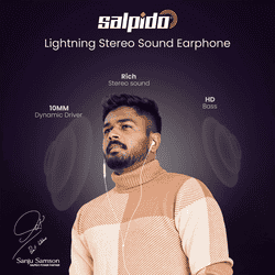Salpido EP10 Wired Earphones with Mic | White