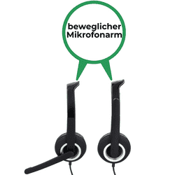 Hama HS USB250 Wired Headphone | Black | 139928