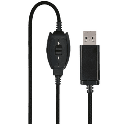Hama HS USB250 Wired Headphone | Black | 139928