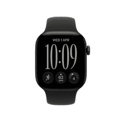 Apple Watch Series 12 | GPS | 42mm | Black Aluminium Case with Black Sport Band | S/M | MJEA4HN/A